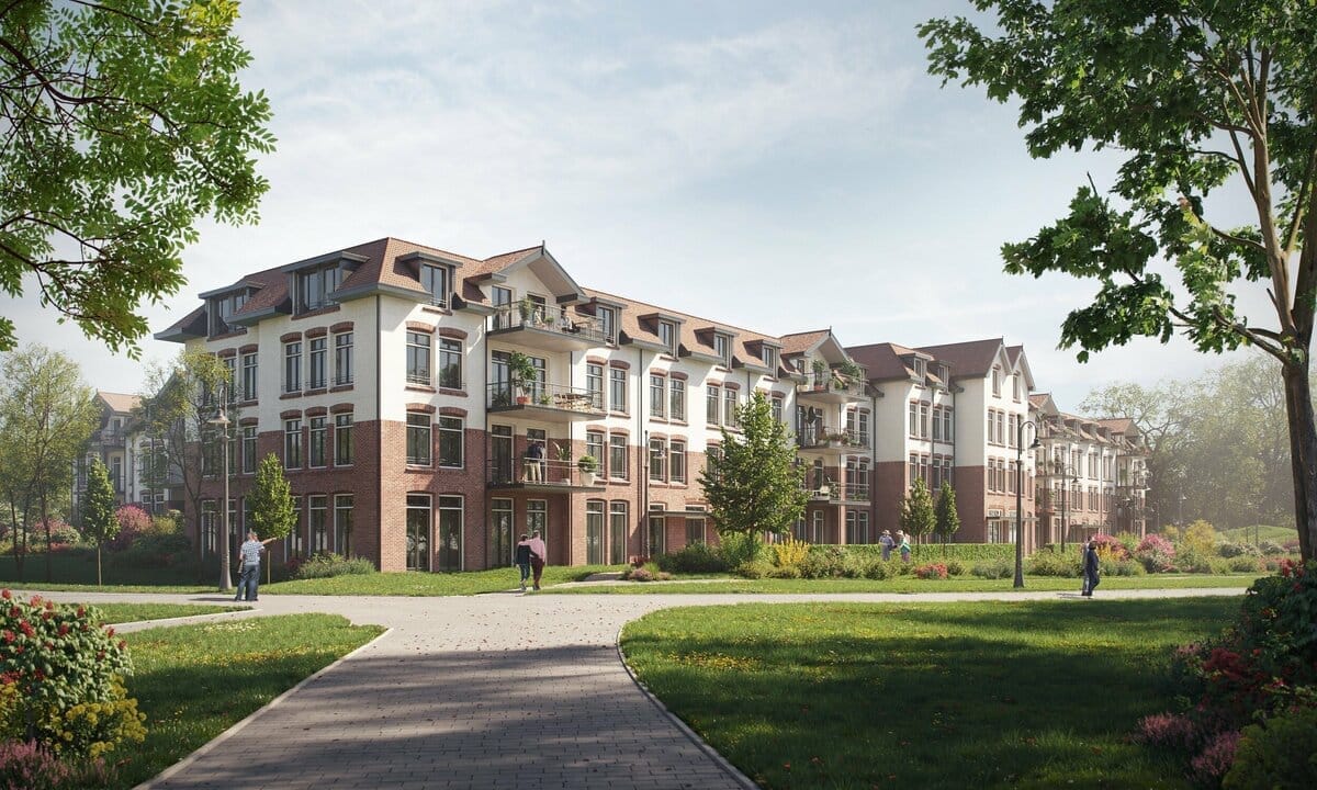 Een impressie van het nieuwbouwcomplex. Afbeelding via de projectontwikkelaar