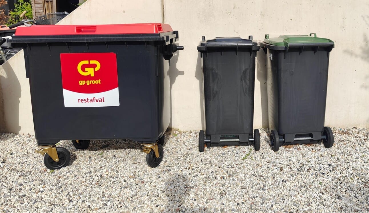 Twee buren in Bakkum delen een GP Groot-restafvalbak. Foto: Rens Blom / nieuwsuitcastricum.nl
