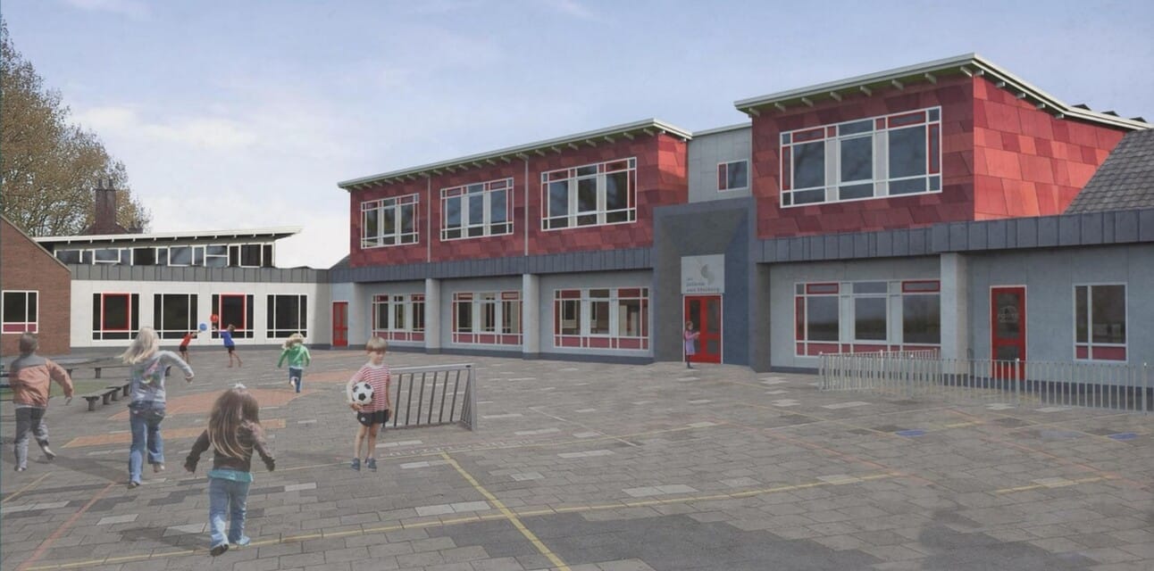 Een impressie van het beoogde eindresultaat. Rood is nieuw. Screenshot presentatie Op naar Nul