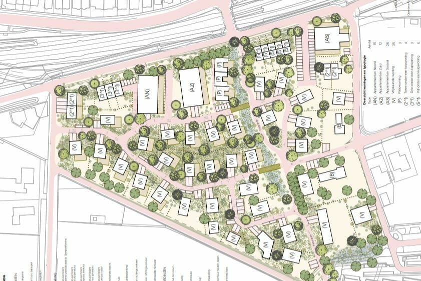 Een impressie van de nieuwbouwwijk. Afbeelding via de projectontwikkelaar