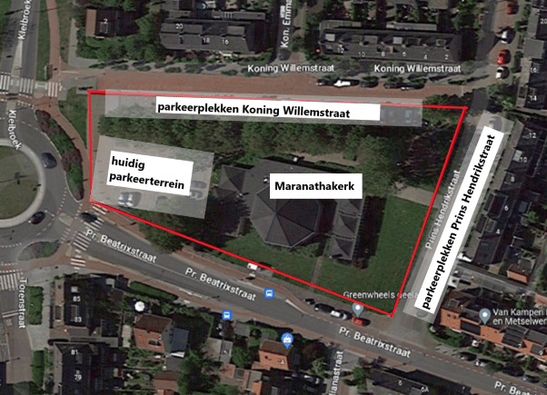 Hoe moet de nieuwe parkeersituatie eruit komen te zien? Afbeelding: gemeente Castricum
