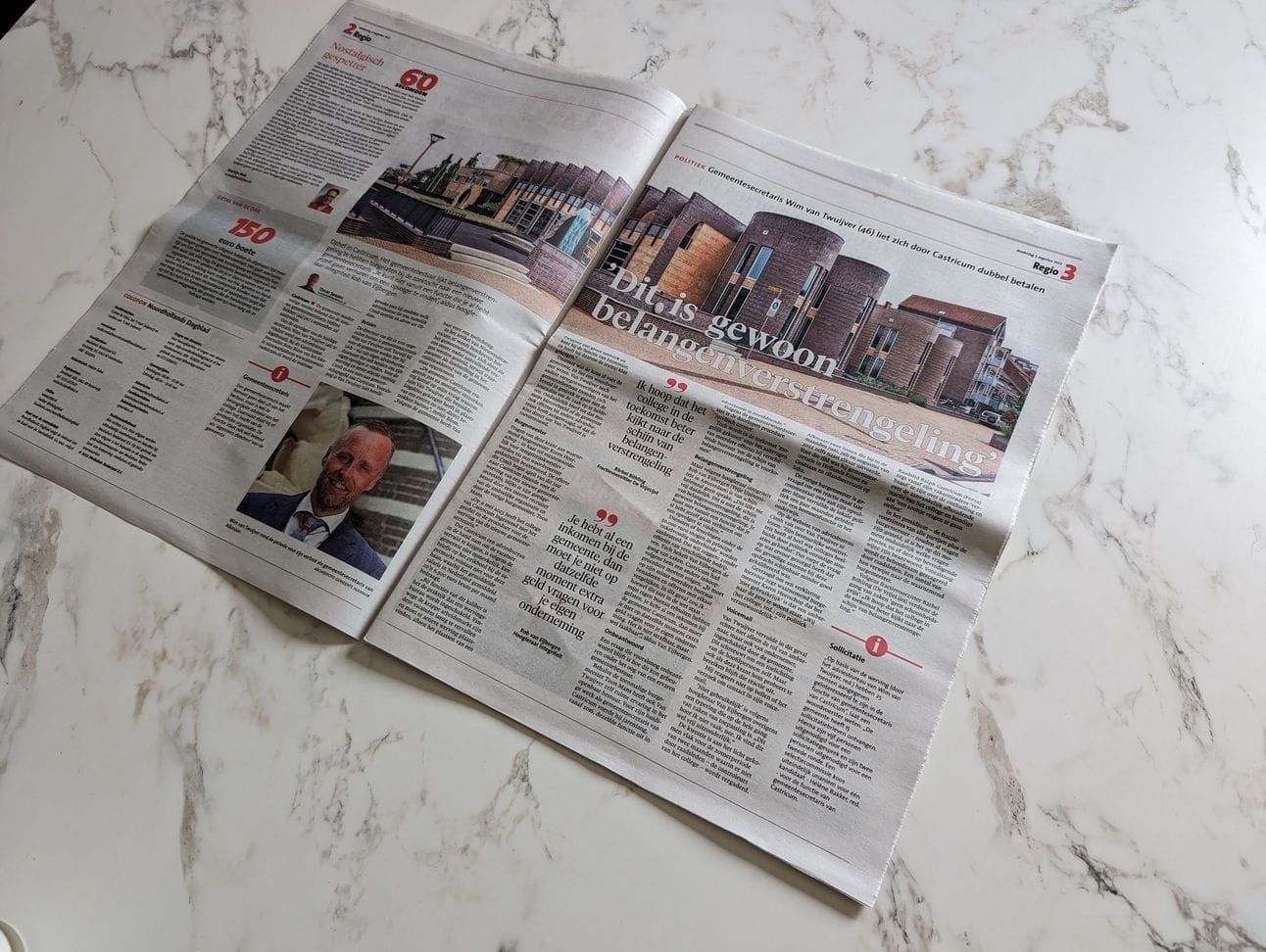 Ook het Noordhollands Dagblad schrijft over de belangenverstrengeling