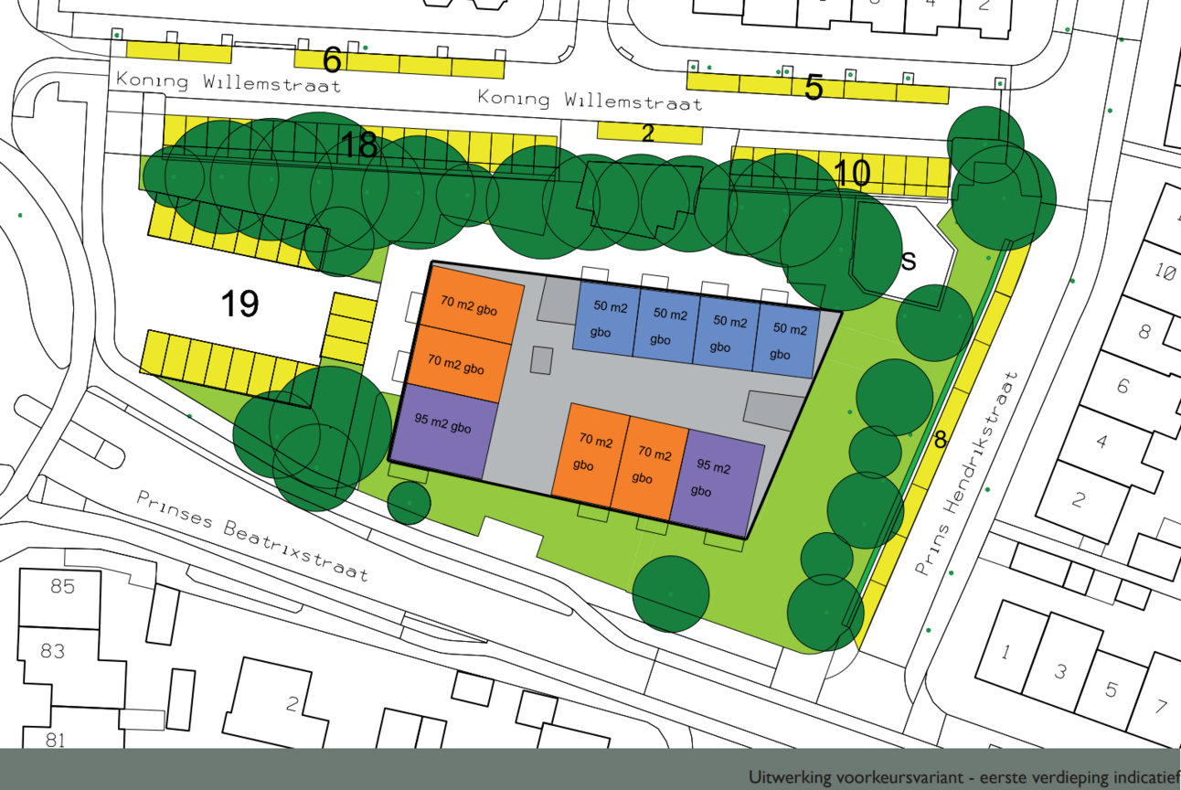 Een impressie van de eerste verdieping, die ook opgaat voor de tweede verdieping