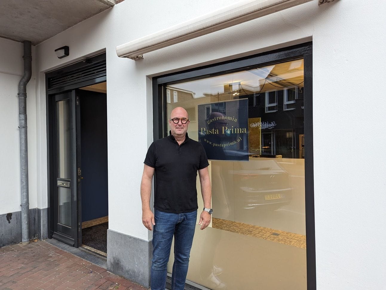 Klaas-Jan Neefkes voor Pasta Prima. Foto: Rens Blom / nieuwsuitcastricum.nl